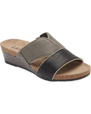 Naot Tiara Wedge Sandal - Gray