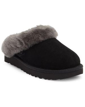 UGG Clugette Genuine Shearling Clog - Black