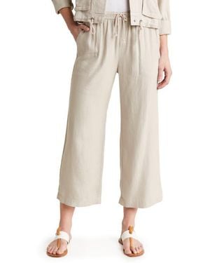 Splendid Sorrento Crop Wide Leg Pants - Natural