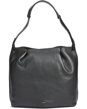 Vince Ava Leather Bucket Bag - Black