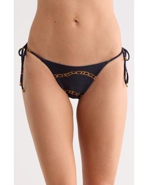 ViX Nautique Side Tie Brazilian Bikini Bottoms - Black