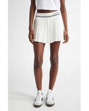 Sporty & Rich Abigail Pleated Skirt - White