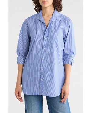 Frank & Eileen Boyfriend Button-Up Shirt - Blue