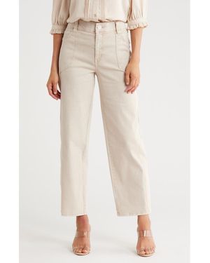 Democracy Relaxed Straight Leg Jeans - Natural