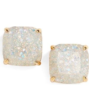 Kate Spade Glitter Stud Earrings - White