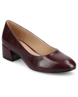 Journee Collection Saarii Block Heel Pump - Brown