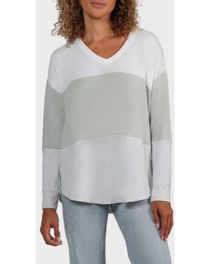 Matty M Joyce Dolman Long Sleeve Top - Gray