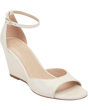 Marc Fisher Felyna Ankle Strap Wedge Sandal - Metallic