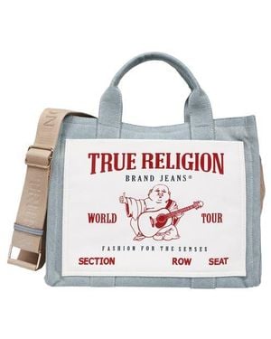 TRUE RELIGION Ace Mega Buddha Tote - White