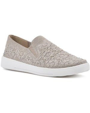 White Mountain Unit Knit Slip-On Sneaker - White