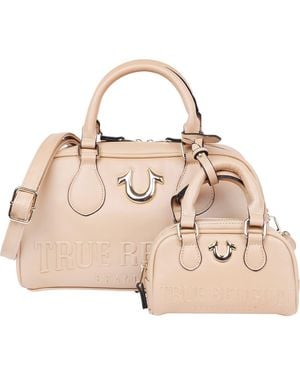 True Religion Logo Small & Large Satchel Bags - Pink