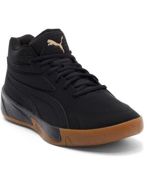 PUMA Court Pro High Top Sneaker - Black