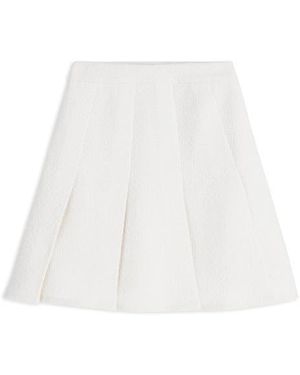 Boden Pleated Miniskirt - White