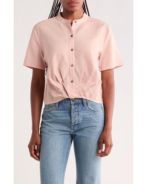 Sanctuary Front Twist Shirt - Blue