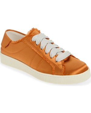 Pedro Garcia Persy Satin Lace-Up Sneaker - Brown
