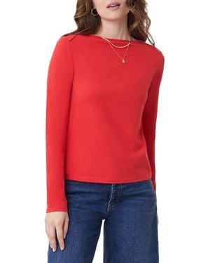 Scotch & Soda Boat Neck Knit Top - Red