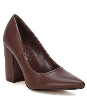 LONDON RAG Zhuri Pointed Toe Pump - Brown