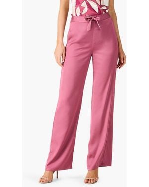 NIC+ZOE Crepe Wide Leg Pants - Pink