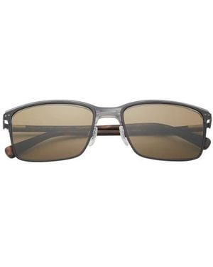 Ted Baker 57Mm Polarized Rectangle Sunglasses - Multicolor