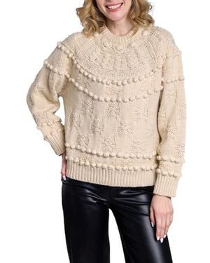 Saachi Heritage Crewneck Sweater - Natural