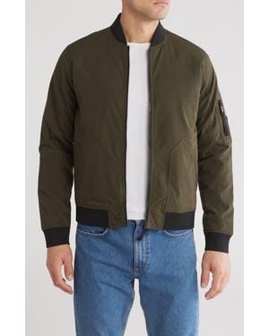 CARBON + CRAFT Padded Bomber Jacket - Green