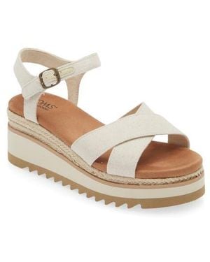 TOMS Gia Platform Wedge Sandal - Natural