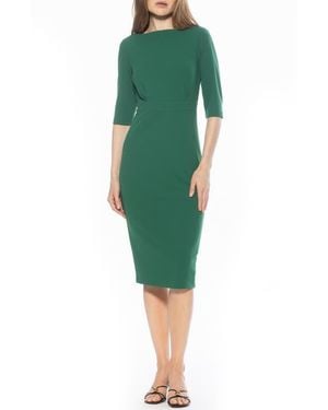 Alexia Admor Seraphina Sheath Dress - Green