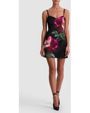 Alice + Olivia Nina Sweetheart Spaghetti Strap Mini Dress - Red