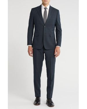 English Laundry Two-Button Flat Front Suit - Blue