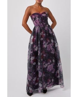 Lulus Remi Corset Maxi Dress - Purple