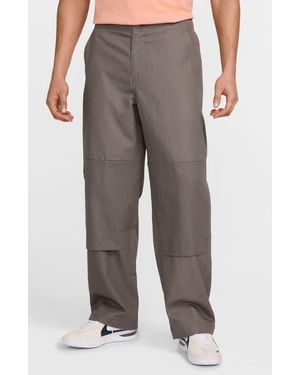 Nike Double-Knee Twill Skate Pants - Gray