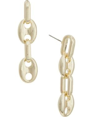 Juvell Link Drop Earrings - Metallic