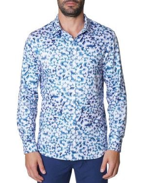 Robert Graham Malvey Long Sleeve Button-Up Shirt - Blue