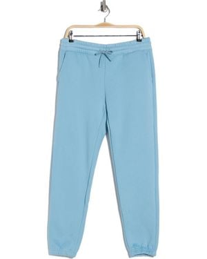 90 Degrees Varsity Vault Fleece Shorts - Blue