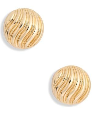Nordstrom Rack Wave Stud Earrings - Metallic