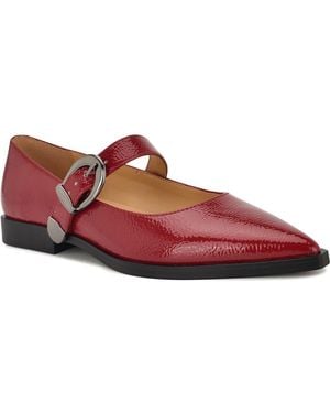 Nine West Katrel Mary Jane Flat - Red