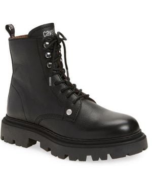 Roberto Cavalli Braise Combat Boot - Black