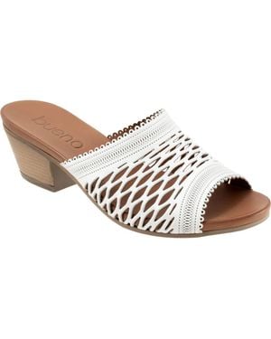 BUENO Lillian Block Heel Sandal - White
