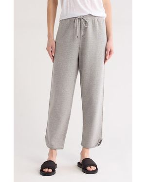 Theory Notch Stripe Sweatpants - Gray
