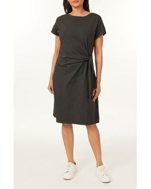 C&C California Oakley Side Tie T-Shirt Dress - Black