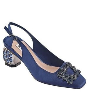 Lady Couture Precious Embellished Slingback Pump - Blue