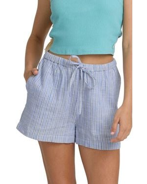 Billabong Wanderer Print Drawstring Shorts - Blue