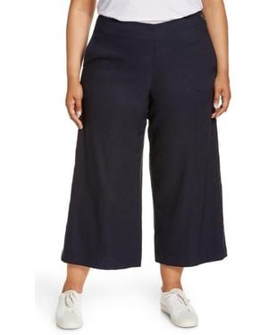 Vince High Waist Wide Leg Pants - Blue