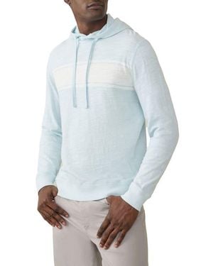 Faherty Sunwashed Slub Organic Cotton Hoodie - Blue