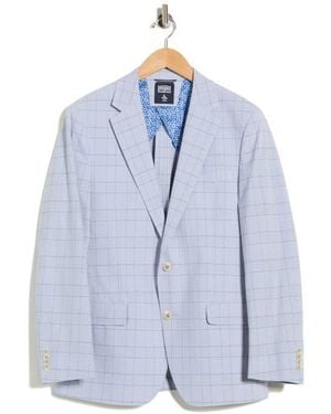 Original Penguin Windowpane Two-Button Sport Coat - Blue
