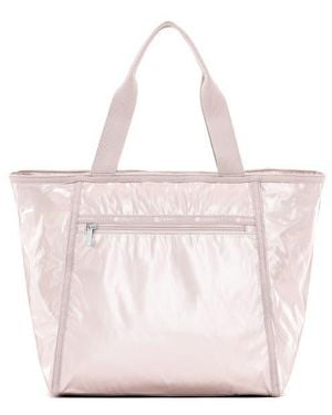 LeSportsac Shine Classic Nylon Tote - Pink