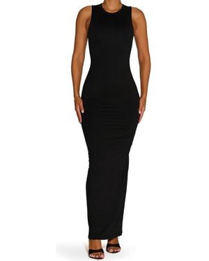 Naked Wardrobe Care Crewneck Maxi Dress - Black
