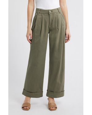 Wit & Wisdom Skyrise Wide Leg Pants - Green