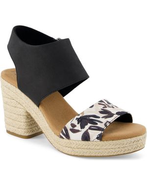 TOMS Majorca Platform Sandal - Black