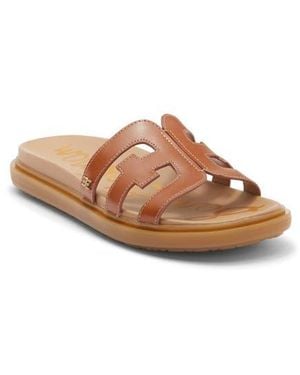 Sam Edelman Valeri Platform Slide Sandal - Brown